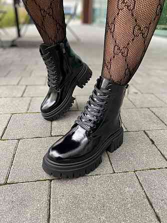 Черевики жіночі GREMMY 316/4 чорні (зима, шкіра лакована) (6074) Коломия