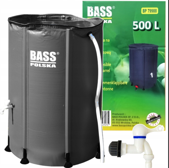 Бочка для дождевой воды серая 1000 л Bass Polska BH 80000 Черкассы