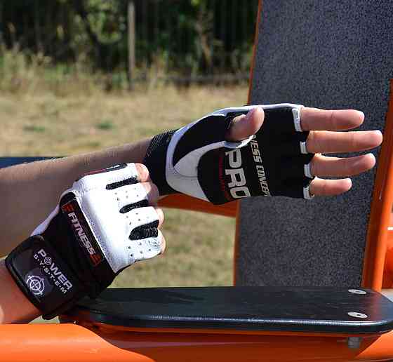 Рукавички для фітнесу Power System PS-2300 Fitness Black/White M Луцьк