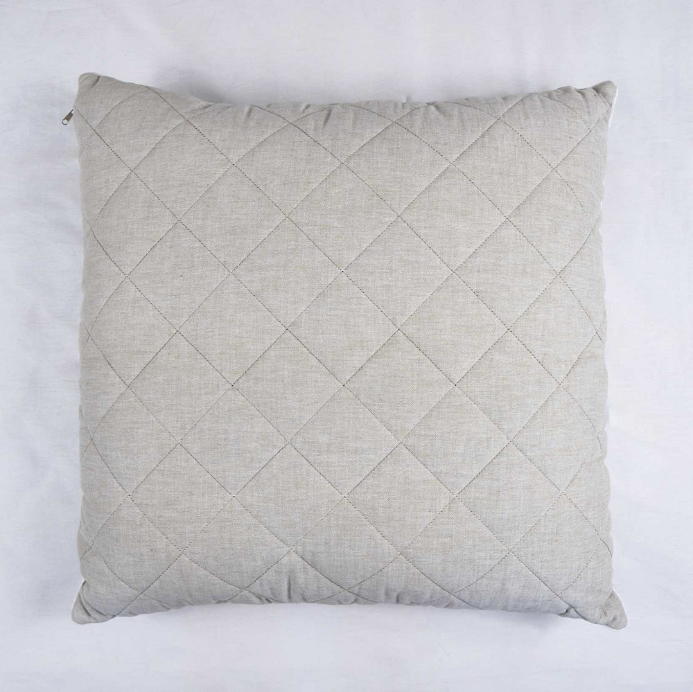 Подушка конопляна YouStar 60х60 см чохол 100% льон (Сірий) Суми - фото 4