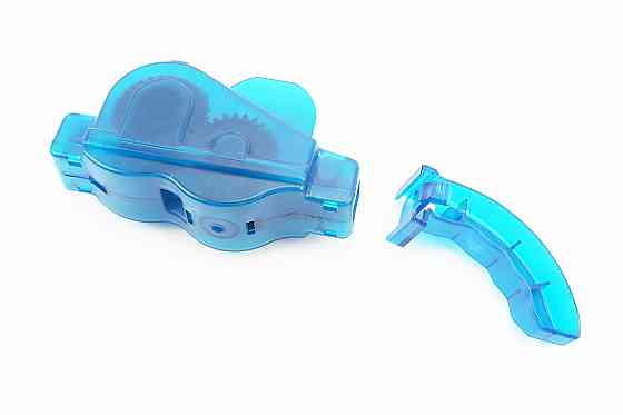 Мийка ланцюга з ручкою, 6 очищаючих роликів, синя Киев