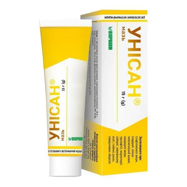 Мазь Унісан 15 г, Біофарм Вінниця - фото 3