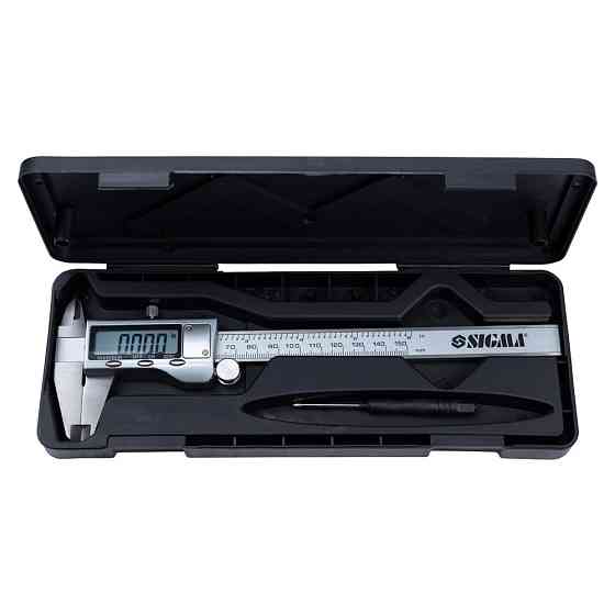 Штангенциркуль цифровой Profi 150мм точность ±0.02мм (пенал) SIGMA (3923011) Киев