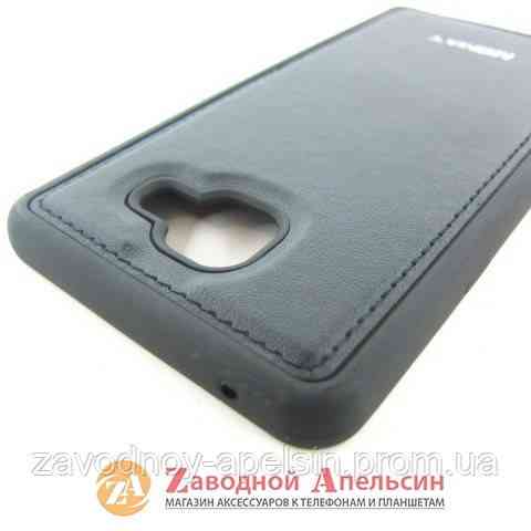 Samsung A7 A710 2016 чехол кожа Momax black Одесса