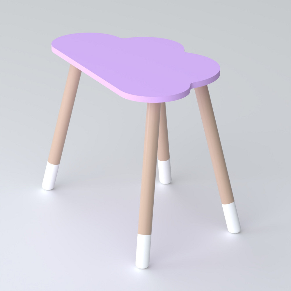 Дитячий столик хмарка 46х70х40, трюмо для дівчаток до 7 років, фіолетовий Київ - фото 10