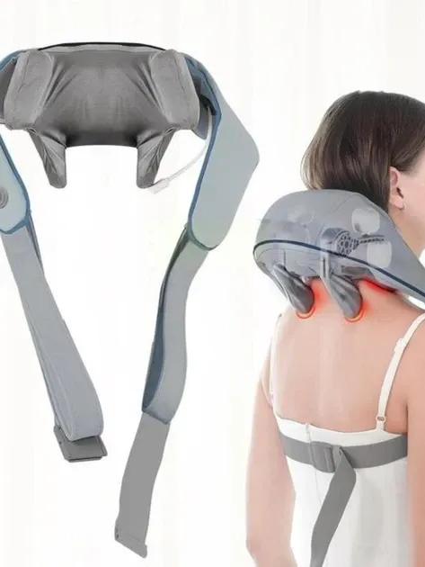 Електромасажер Електричний масажер для шиї спини тіла бездротовий з інфрачервоним підігрівом Одеса - фото 5