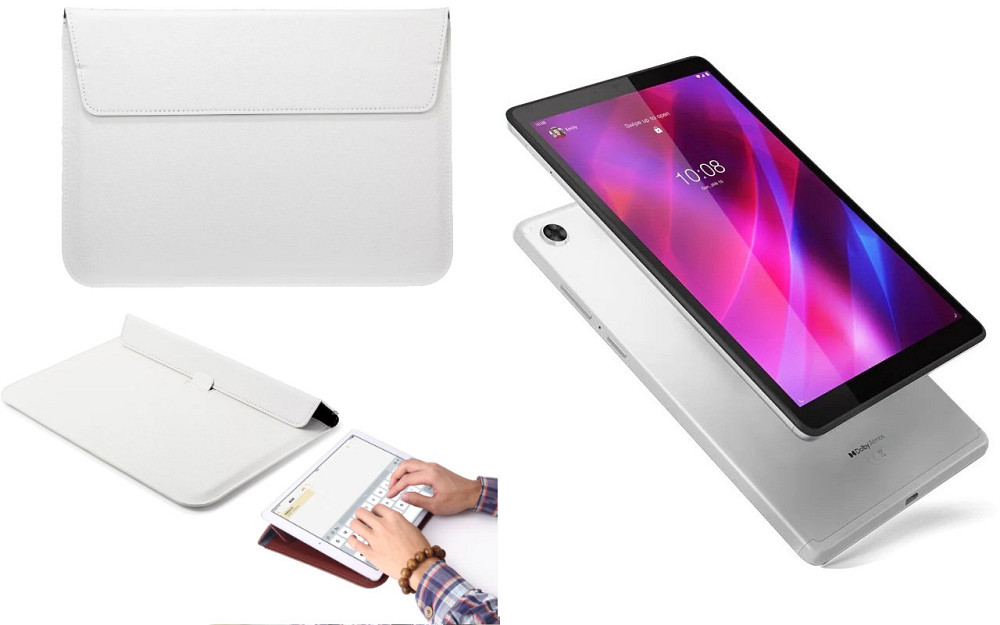 Чохол-конверт VitoCase для Lenovo Tab M8 (3rd Gen), Tab M8 (4th Gen), з функцією підставки для планшета Білий Київ - фото 1