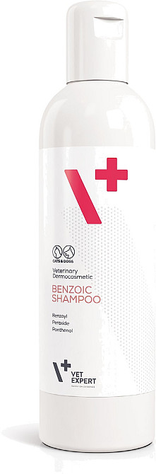 Шампунь Vet Expert Benzoic Shampoo для котів і собак із жирною шкірою, 250 мл Вінниця - фото 2