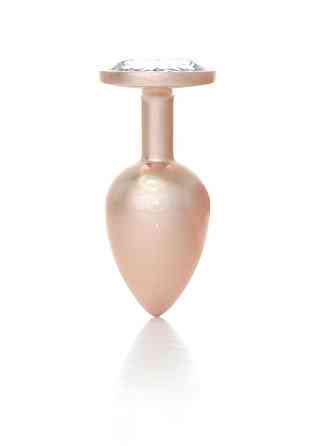 Анальна пробка - Jewellery Pearl Gold Plug Clear L Sex Aura Київ