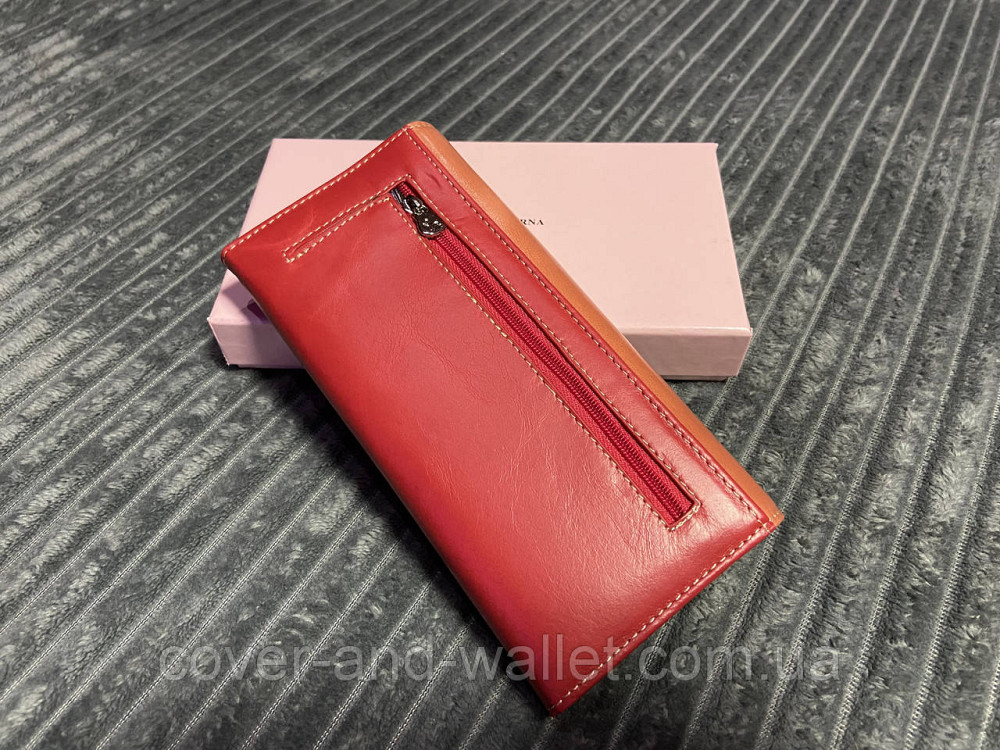 Класичний жіночий гаманець пудрового кольору із гладкої шкіри Marco Coverna Київ - фото 6