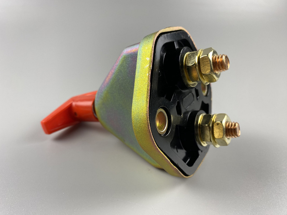 Вимикач маси універсальний механічний дистанційний 12/24 В (червона мідь) 150A Мукачево - фото 4