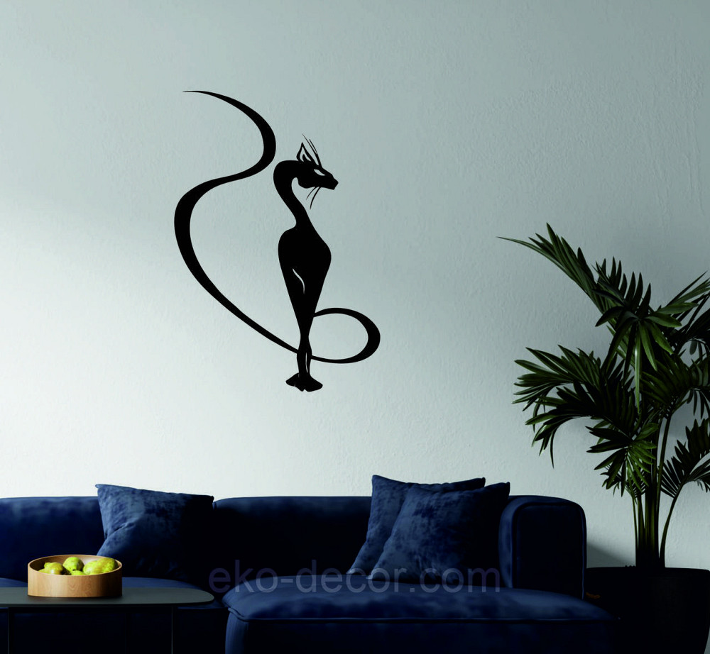 Декоративне настінне 3D Панно «Кіт» Декор на стіну з об'ємом Київ - фото 1