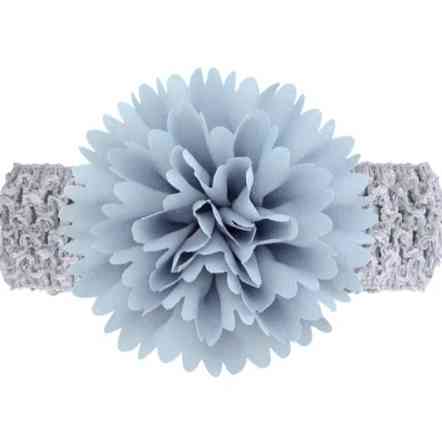 Повязка для девочки на голову с цветком 30-50 см серый Киев