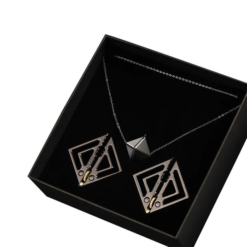Затискачі для сосків із важкою підвіскою LOCKINK Adjustable Nipple Clamps with Heavy Pendant — Grey Sex Aura Київ - фото 8