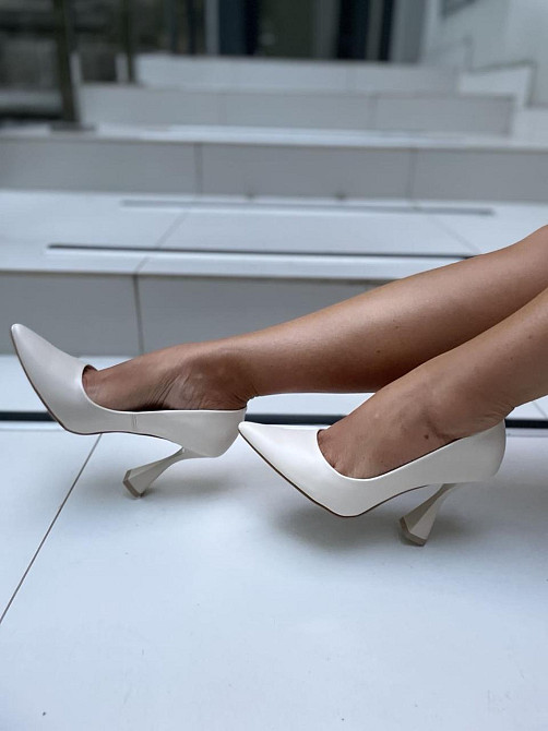 Туфлі жіночі ZanZara бежеві натуральна шкіра каблук 10 см розміри 35-40 (5161) Коломия - фото 10