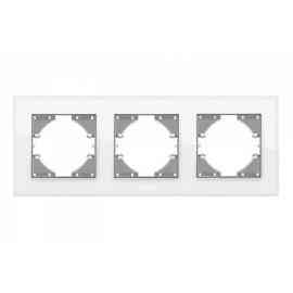 BINERA біле скло Рамка горизонтальна 3-а Videx Житомир