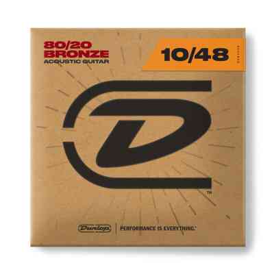 Струни для гітари Jim Dunlop 80/20 Bronze Acoustic Guitar Strings (10-48) (DAB1048) Вінниця