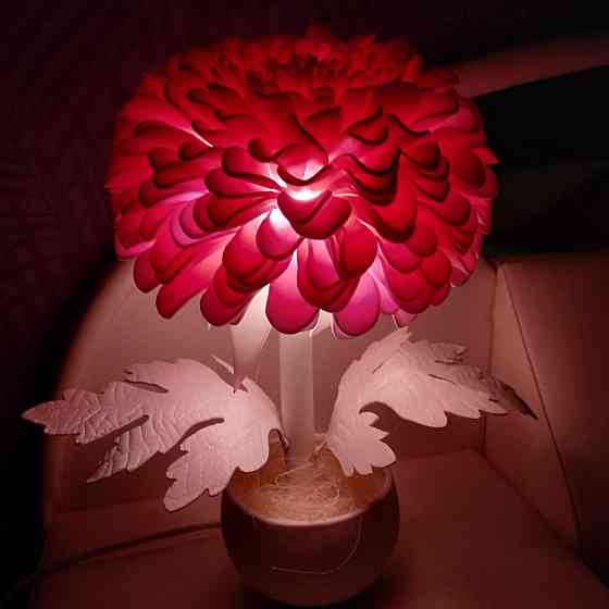 Світильник-нічник "Рожева хризантема" Дніпро