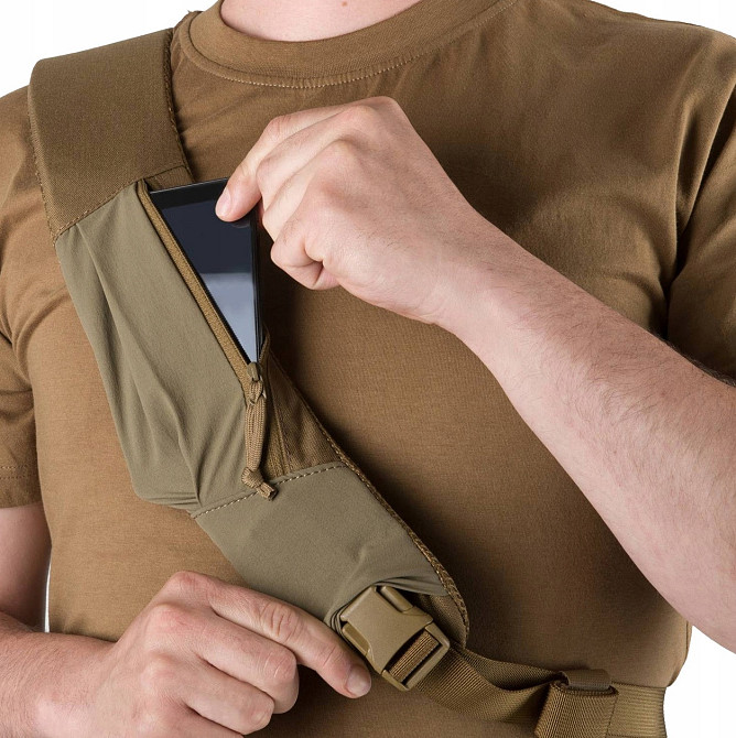 Тактичний Рюкзак однолямковий 6.5 літрів Helikon-Tex "EDC Sling" (PL-ESB-CD-11) Coyote Нововолинськ - фото 7