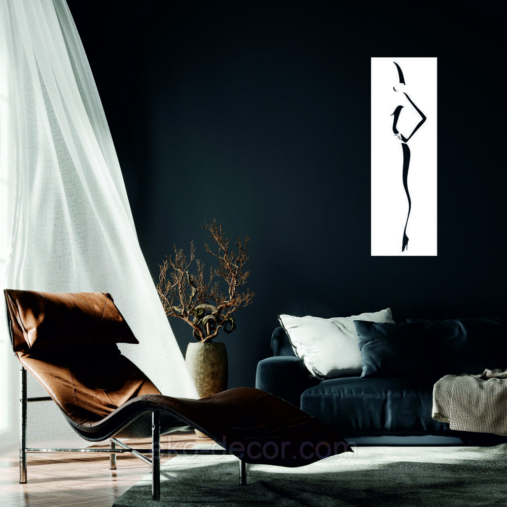 Декоративне настінне Панно «Силует жінки», Декор на стіну Київ - фото 1
