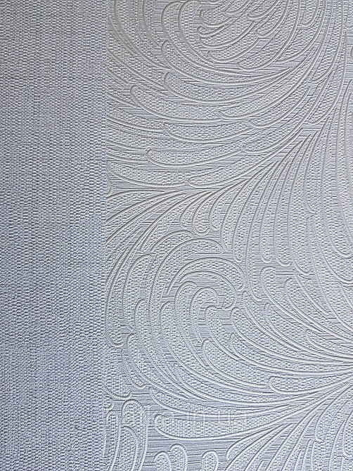 Обои метровые виниловые на флизелине Grandeco Poeme геометрия абстракция мазки веер белые молочные серебристые Киев - изображение 2