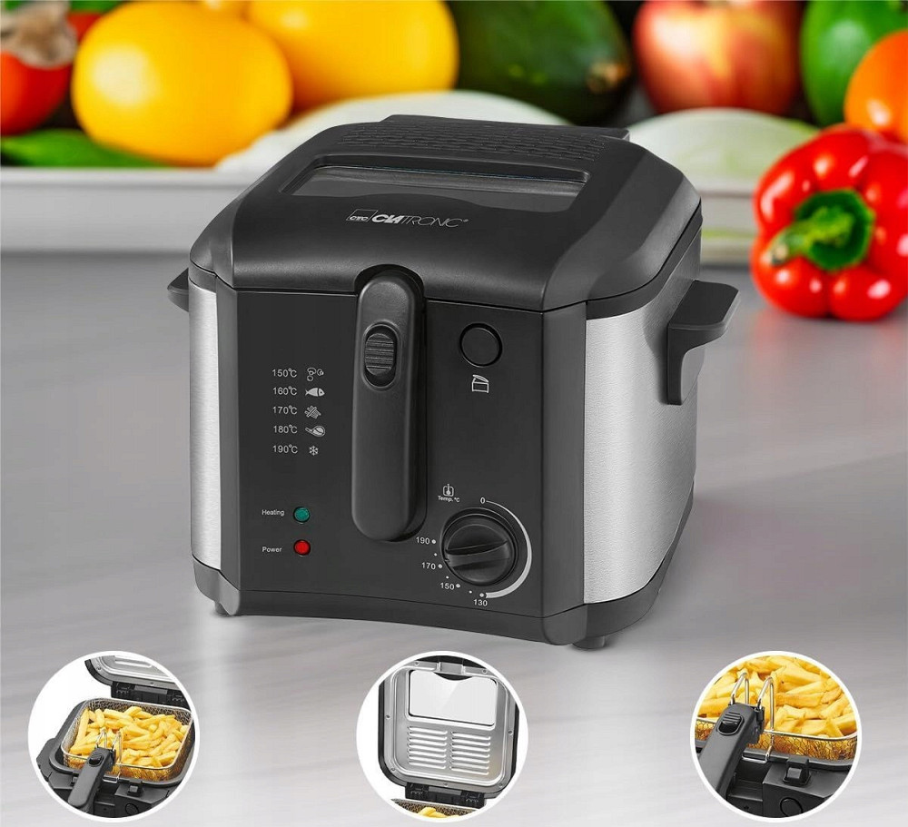 Фритюрница масляная 2.5 литра Clatronic FR (3649) Мощность 1600 Вт Нововолынск - изображение 9