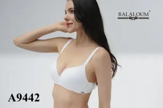 Бюстгальтер Balaloum без кісточок з пушапом білий Balaloum 9442 80D Київ