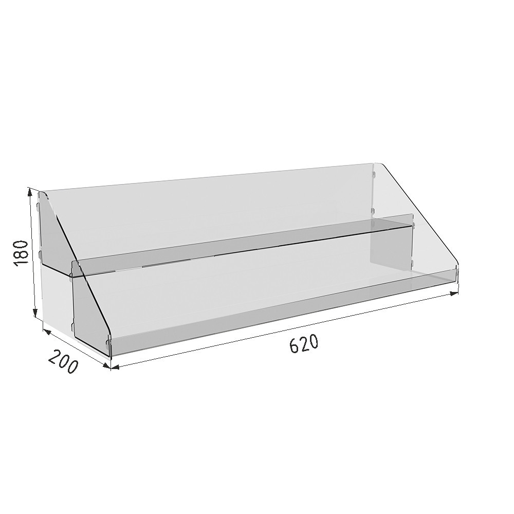 Подставка витрина EKOSTAR 620x180x200 Киев - изображение 3