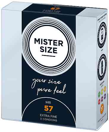 Презервативы Mister Size 57mm (3 шт) Sex Aura Киев