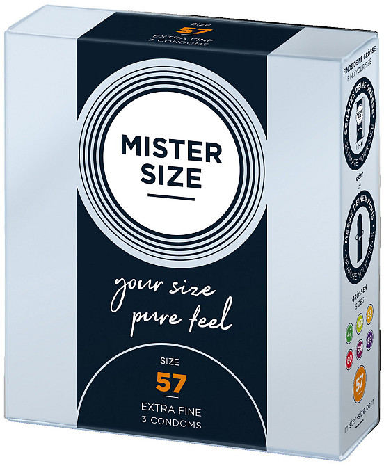 Презервативи Mister Size 57 mm (3 шт.) Sex Aura Київ - фото 1