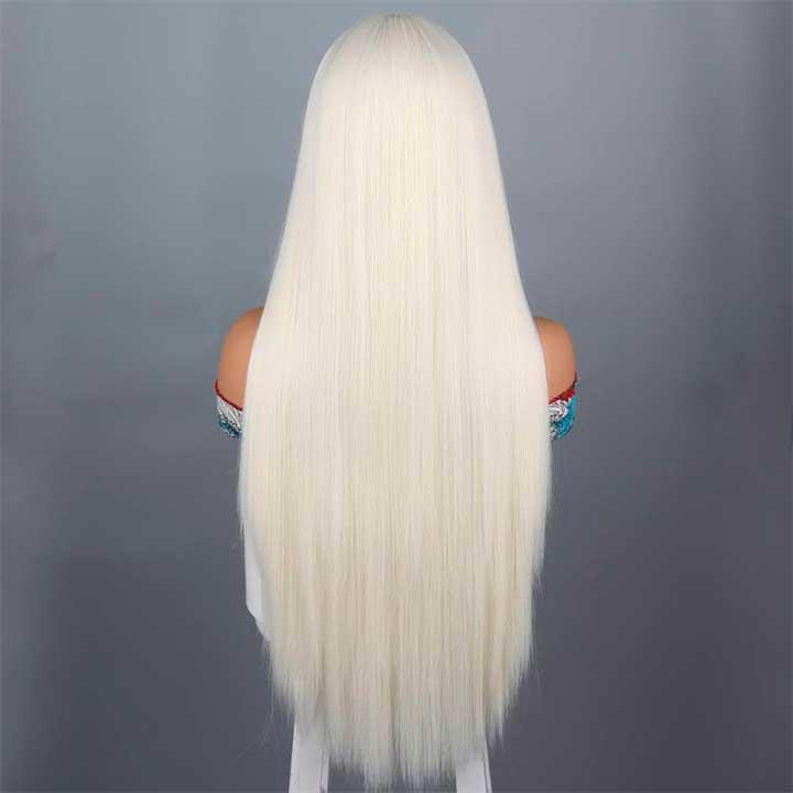 Перука рівна аніме з довгим чубчиком "Супер блонд" - 70см Вінниця - фото 3