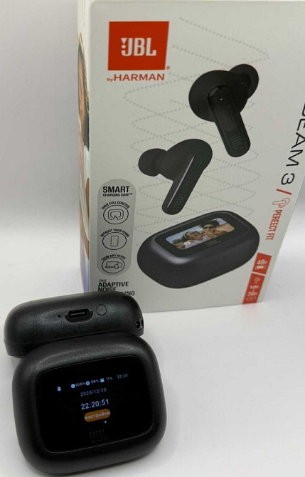 Наушники Bluetooth JBL LiveBeam 3 Black с LED дисплеем ЧЕРНЫЕ НОВЫЕ! Харьков - изображение 5