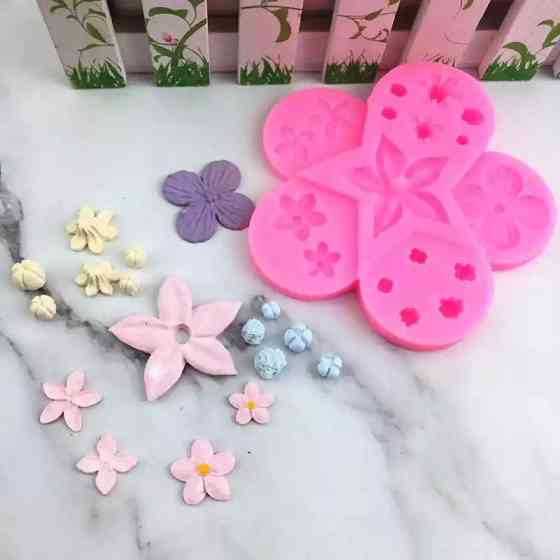 Молд для квітів Квіточки 105 на 105 мм рожевий Київ