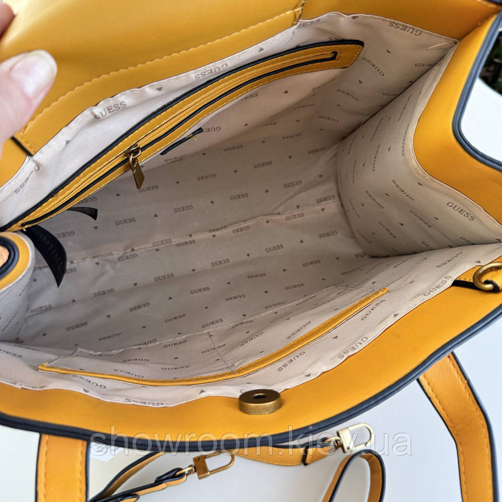 Жіноча сумка шоппер Guess (866522) помаранчева Київ - фото 7