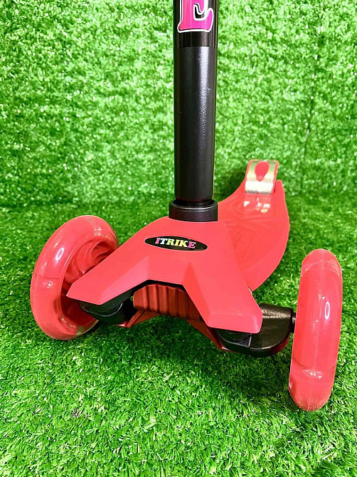 Самокат триколісний iTrike MAXI з підсвічуванням коліс Червоний (JR 3-003-R) Чернігів - фото 6