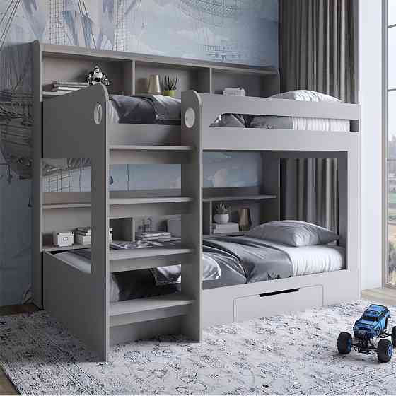 Дитяче двоярусне ліжко LION Майнкрафт 90х190 см з шухлядою Кашемір (LION-041540) Львів