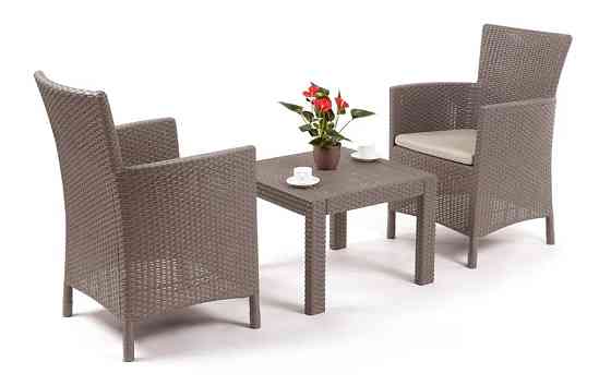 Комплект садових меблів Keter Rosario balcony set, капучіно - пісок Київ