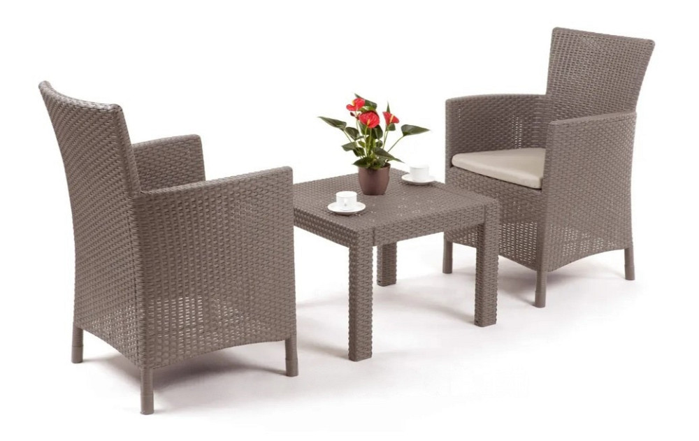 Комплект садой мебели Keter Rosario balcony set, капучино - песок Киев - изображение 2
