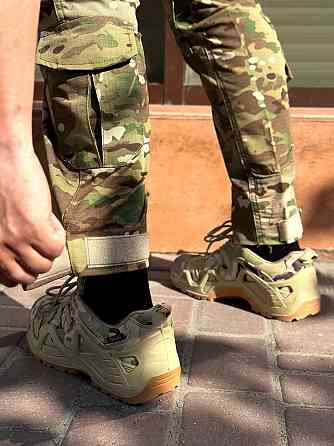 Тактичні чоловічі літні штурмові посилені штани Call Dragon ріп стоп мультикам з регуляцією наколінників Львів