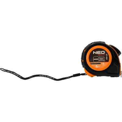 Рулетка Neo Tools 5мx19мм, с фиксатором сматывания (67-222) Винница