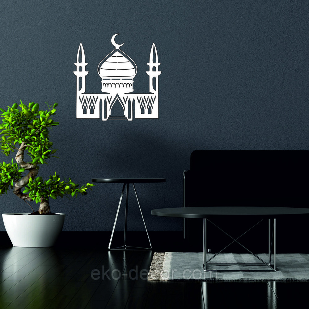 Декоративне настінне Панно «Іслам» Декор на стіну 70*70 см, Білий Київ - фото 2