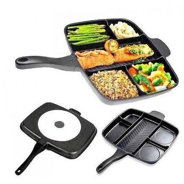 Практична сковорода для кухні UNIQUE UN-4021 38 х 31см, Сковорода з алюмінієвим шаром OV-14 Івано-Франківськ - фото 6