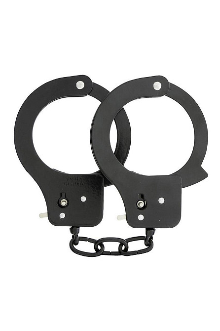 Наручники металеві Dream toys BondX cuffs, чорні Sex Aura Київ - фото 2