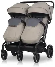 Детская коляска EasyGo Echo Wózek Spacerowy Bliźniaczy Savana Beige Киев