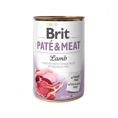 Вологий корм для собак Brit Care Pate and Meat для дорослих собак з ягням (8595602557431) Вінниця - фото 1