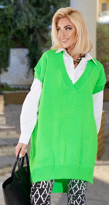 В'язана жилетка (48-54) Київ - фото 3