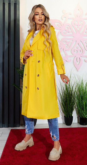 Легкий жовтий тренч (46) Київ - фото 4