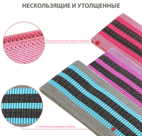 Набор резинок для фитнеса 3 шт. Киев