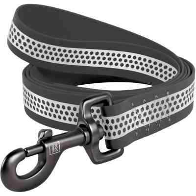 Поводок для собак WAUDOG Waterproof светоотражающий M Ш 20 мм Д 122 см серый (260411) Винница