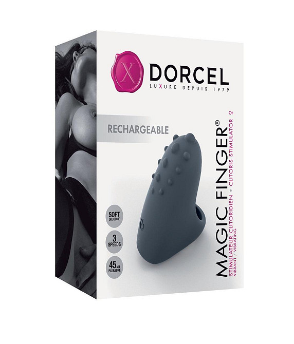 Вибратор на палец Dorcel MAGIC FINGER Black перезаряжаемый, 3 режима работы Sex Aura Киев - изображение 6